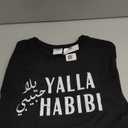Yalla Habibi Arabic Muslim Honeymoon Valentine's Day Love T-Shirt,small