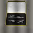 HAWATOUR Nail Clippers Set, Ultra Sharp Sturdy Fingernail and Toenail Clipper Cutters with Visibly Tin Case, Silver