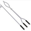 40in Fire Tongs and Fire Poker Set Stainless Steel | Firepit Tools Set Large Log Grabbers for Outdoor Fire Pit Bonfire Campfire Backyard Deck Indoor Fireplace Tools Set