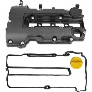 MITZONE Engine Valve Cover kit w/Gaskets & Bolts Compatible with 2011-2020 Chevrolet Chevy Cruze Sonic Volt Trax Buick Encore Cadillac ELR 1.4L L4 Replaces # 25198874 55573746 264-968 (BLack(plastic))