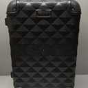 Kenneth Cole REACTION Diamond Tower Collection Lightweight Hardside Expandable 8-Wheel Spinner Travel Luggage, Black, 20-Inch Carry On