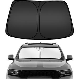 ARISMOTOR Windshield Sun Shade for Dodge Durango 2011-2025 2026, Custom Fit Foldable Front Window Sunshade Sun Visor Protector, Block UV Rays Keep Your Car Cooler