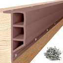 Nalwort Dock Bumpers 16 Feet and 24 Feet, Full Protection Dock Fender for Straight Edge and Side, Boat Dock Bumpers for Edging, Includes Mounting Screws, Black Gray Blue Brown Green Orange Yellow