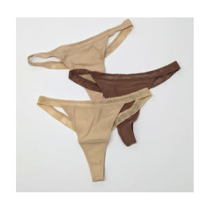 Period Thong Underwear for Women Seamless Period Panties Thong Leakproof Menstrual Underwear 3 Pack​, Size L