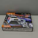 Slot Car Race Track Sets with 4 Slot Cars, Electric Race Car Track Include Slope Circular Overpass Track, Dual Racing Game Featuring Flash Bridge and Pendulum, Gifts Toys for Boys Kids Age 6 7 8-12