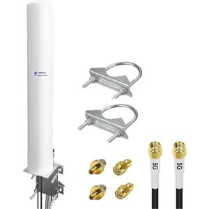 Maswell 4G LTE 5G Antenna Outdoor, 600-7000MHz 2X2 MIMO External Antenna, Up to 4.5 dBi, Cross-Polarized Omnidirectional for 4G/5G Routers & Gateways for T-Mobile Home Internet, Verizon, AT&T