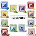 12 Constellations Premium Votive Scented Candles Set - 12 Unique Scents Including Lavender, Vanilla, Lemon & Mint, 100% Natural Soy, Non-Toxic, Small Candles for Aromatherapy, Gifts & Home Dcor