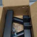 GADFISH Trailer Hitch Flagpole Mount, 2 Mounting Options US Flag Hitch Mount, Universal Flag Hitch Mount for All 2" Receiver, Trailer Hitch Flag Pole Holder for Driving, Black (for 2 Flagpoles)