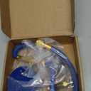 R134A Refrigerator Freon Recharge Hose Kit, R134A AC Refrigerant Charging Hose Gauge, Bullet Piercing Valve Hose Refrigerant Can Tap, R134a Self-Sealing Adapter for Home AC Refrigerant System