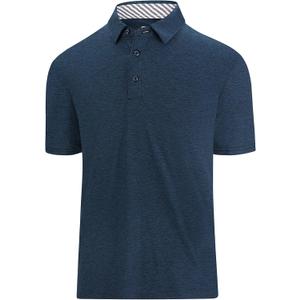 SAMERM Golf Shirts for Men Dry Fit Short Sleeve Mens Golf Shirt Performance Moisture Wicking Polo Shirts for Men (M)