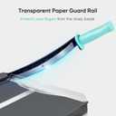 Paper Cutter, A4 Paper Trimmer with Safety Guard, 12" Cut Length Paper Cutting Board, Guillotine Trimmer with 16 Sheets Capacity, Paper Slicer for Scrapbooking Craft, Coupon, Label, Cardstock (Gray)