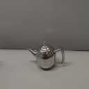 Tea Kettle, 1L Large Stainless Steel Teapot Coffee Pot with Removable Filter for Home, Hotel, Cafe, Bar, Restaurant, Silver