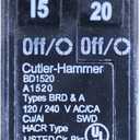 1- Eaton Cutler Hammer BD1520 Duplex Twin 2 Pole 15A & 20A Circuit Breaker BD2015