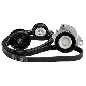 Wyckoff Engine Drive Belt Tensioner Idler Pulley Kit Serpentine Belt for Mercedes-Benz C230 C280 C300 C350 CLK350 E350 GL450 ML350 S550 SLK350 2005-2011, 2722021019 2722021419 2722000270 6PK2404