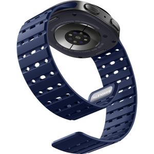 Bandletic Magnetic Silicone Watchband Compatible with Samsung Galaxy Watch 8 40mm 44mm / 8 Classic 46mm 2025, No Gap Soft Breathable Replacement Strap for Men Women, Navy Blue