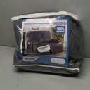 TAOCOCO 100% Waterproof Oversized Loveseat Recliner Cover, Non Slip Split Recliner Couch Covers for 2 Cushion Couch with Elastic Straps for Pets Kids(Oversized 2 Seater, Dark Grey)