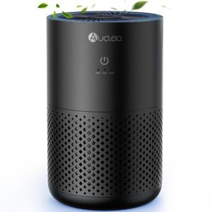 Air Purifiers for Bedroom up to 588 Ft, 20dB Bedroom Air Purifier for Small Room Removes Dust Pets Hair Smoke Odor with Aromatherapy Function(Black) (Standard Size)