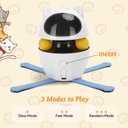 Nobleza Cat Laser Toy, 3-in-1 Interactive Cat Toys for Indoor Cats, Automatic Laser Pointer for Cats, Black & White