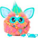 Furby Coral, 15 Fashion Accessories, Interactive Plush Toys for 6 Year Old Girls & Boys & Up, Voice Activated Animatronic