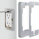 FlyGeneral 20 Pack Wall Plate Spacers, Metal Outlet Leveling Plates, Receptacle Shim Kit for Electrical Outlet Boxes and Wall Switch Alignment