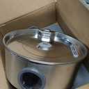 Stainless Steel Cat Water Fountain with Silicone Mat & 2 Filters, 108oz/3.2L Automatic Pet Water Dispenser for Cats Dogs, Quiet Indoor Metal Drinking Bowl, Dog Fountains, Waterer