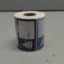 Whaline Christmas Direct Thermal Labels Stickers Red Green Xmas Patterned Rectangle Self-Adhesive Printer Decals for DIY Candle Name Tag Logo Design, 500 Pcs