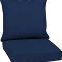 Arden Outdoor Deep Seat Cushion Set, 24 in x 24 in, Weather-Proof, Rain-Proof, Fade Resistant Patio Cushion for Chair, Sofa, and Couch Sapphire Blue Leala (24" x 24")