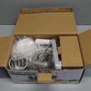 Cambom Rotary Cheese Grater Hand Crank Cheese Shredder for Fresh Cheese, Vegetable, Nuts,Non-slip Suction Base, Free Cleaning Brush Three Blades, White