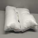 Oubonun 22 x 22 Throw Pillow Inserts, Firm and Fluffy Decorative Square Pillows for Couch Bed Sofa with Soft Cotton Cover White Cushion with Down Alternative Pack of 2