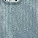 Caseative for iPhone 16 Pro Max Case,Denim Fabric Anti-Fingerprint Phone Case (Grey,16 Pro Max)
