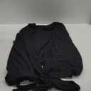 Ekouaer Robes for Women Waffle Knit Bathrobe Lightweight Kimono Robe Knee Length Loungewear with Pockets (X-Large, Black)