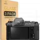 2 x Mr.Shield [3-Pack] Screen Protector For Fujifilm X-E3, X-S10, X-A1, X-A2, X-M1, XE3, XS10, XA1, XA2, XM1 Camera [Tempered Glass] [Japan Glass with 9H Hardness] Screen Protector