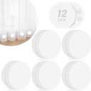 YixangDD 12 Pack Shower Curtain Weights, Rubber Covered Magnetic Curtain Weights, Shower Magnets for Curtain Liner Prevent from Blowing Around, Work for Drapery, Flag, Tablecloth (6 Pairs)