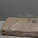 MIULEE Set of 2 Waffle Bathroom Rugs, Boho Bath Rugs Non Slip Washable, Super Absorbent Bath Mats, Ultra Soft Rubber Backed Shower Mats for Bathroom Floor, Tub and Shower, Brown, 18x30 Inch