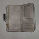 CLUCI Wallet For Women PU Leather RFID Blocking Womens Wallet Bifold Card Holder with ID Window Gifts for Women Birthday | RFID Blocking, Designer, Trifold, Card Holder, ID Window (vintage Two-toned Gray)