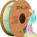 Silk PLA 3D Printer Filament 1.75mm Silk Shiny Fast Gradient Color Change Rainbow Multicolor PLA Filament 1kg (2.2lbs) /Spool for FDM 3D Printers-Macaron