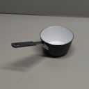 Quart Ceramic Steel Gray Open Sauce Pan