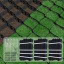 Geo Ground Grid 30x9.8 FT, 4" Depth Gravel Driveway Grid 1885 lbs per Sq Ft Load, Geogrid Gravel Retainer with Connectors and Stakes for DIY Patio Walkway Slope Grass Pathway Shed Base & Parking Lot