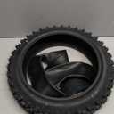 E-Bike Front Wheel Outer Tire Accessories Compatible with Tutto Tutti Soleil 01 Electric Bikes, 60/100-14 Rubber Black