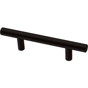 Franklin Brass Solid Bar (10-Pack) Cabinet Handles 3" Hole Center Modern Pulls | Matte Black Hardware Kitchen Door, Drawers, Dressers, Furniture BAR076Z-FB-B