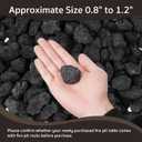 GASPRO 10 lb Large Lava Rocks, 0.8-1.2 Inch, Ideal for Outdoor Fire Pits, Indoor Fireplaces with Propane and Natural Gas, Black