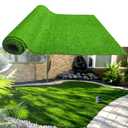 honeypet Green Turf Rug 4FT x 5FT Pet Dogs Lawn Mat Artificial Grass Turf Area Rug Runner Customized Size Indoor Outdoor Balcony Garden Landscape Pet Rug Home Decor