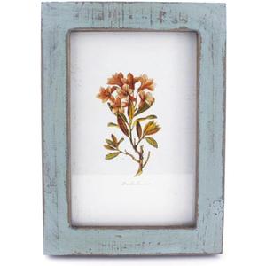 4x6 Inches Simple Rectangular Desktop Family Picture Photo Frame with Glass Front (Blue)