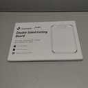 Stainless Steel Cutting Board, Non Toxic Cutting Board for Kitchen Double Sided Food Grade, Chopping Board for Meat/Vegetables, Kitchen Gifts Easy to Clean 2025 New Upgrade Large Size (16"L x 11"W) (Dark Gray)