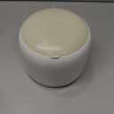 Small Desk mini Trash can Desktop Tiny Garbage can Office Waste Basket with lid with Bracket Home Office Bedroom Living Room Kitchen Garbage Sundries, Includes 90 Trash Bags(Beige-White)