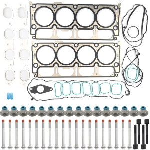 MUCO New Head Gasket Set W/Bolts &Intake Exhaust Valves HS26744PT HGS4308 for Chevy Silverado 1500 Tahoe Suburban GMC Sierra 1500 Yukon XL 5.3L V8 Engine 2014 2015 2016 2017 2018 2019