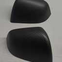 2Pcs ABS Mirror Caps Guard Tesla Model Y Rearview Cover, Compatible with Model Y 2021-2024,Not Fit 2025 Model Y Refresh Juniper, Rear Side Mirror Cover(Matte Carbon Fiber Pattern, Model Y)