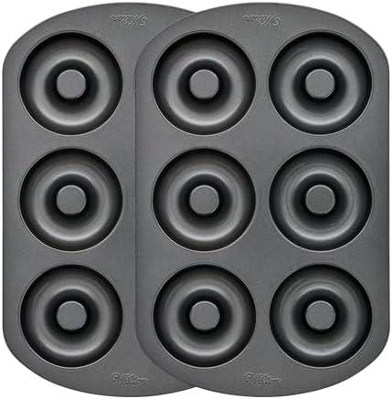 Wilton Gold Premium Non-Stick Warp-Resistant Bakeware, Made without PFAs, Donut Pan Set, 1Piece, Packaging May Vary