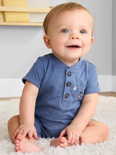 Simple Joys by Carter's baby-boys Pack of 2 Rompers,0m