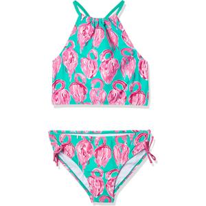 Kanu Surf Girls Daisy UPF 50 Beach Sport Halter Tankini 2-Piece Swimsuit